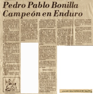 1982 National Champion
Enduro